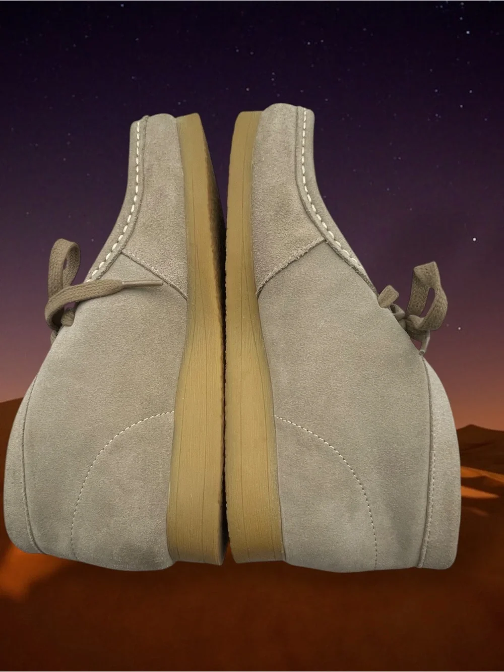 Clarks Stinson Hi Wallabee Style Suede Boots Moccasin Toe Chukka Sand Men's 7.5
